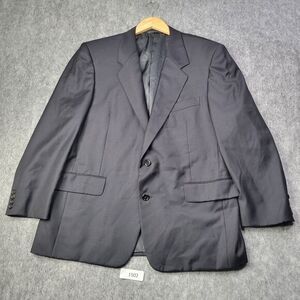 Hickey Freeman Bullock & Jones‎ Blazer Sport Coat Wool Navy 42 R 2 Button